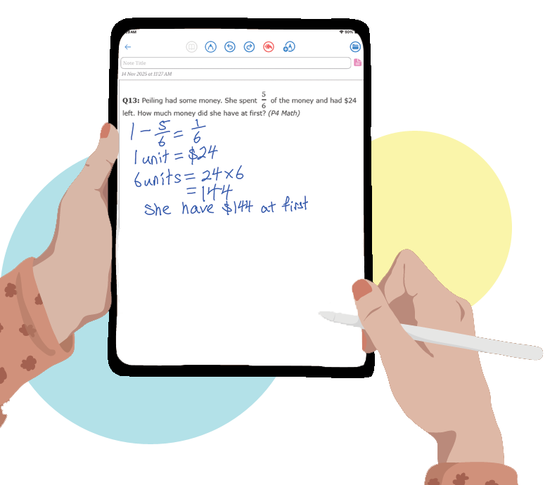 write on tablet icon